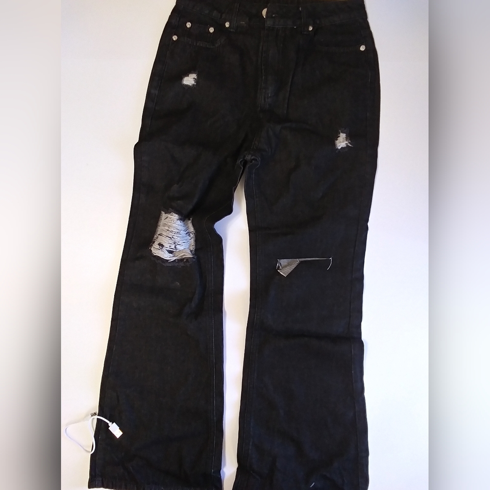 Denim jeans , no brand, juniors medium  black